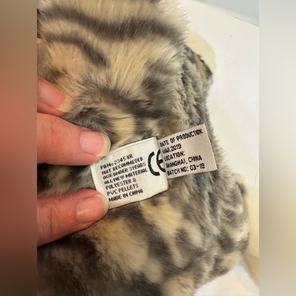 Unipak Grey Tabby CAT PLUMPEE Plush Toy 9" - Picture 5 of 6